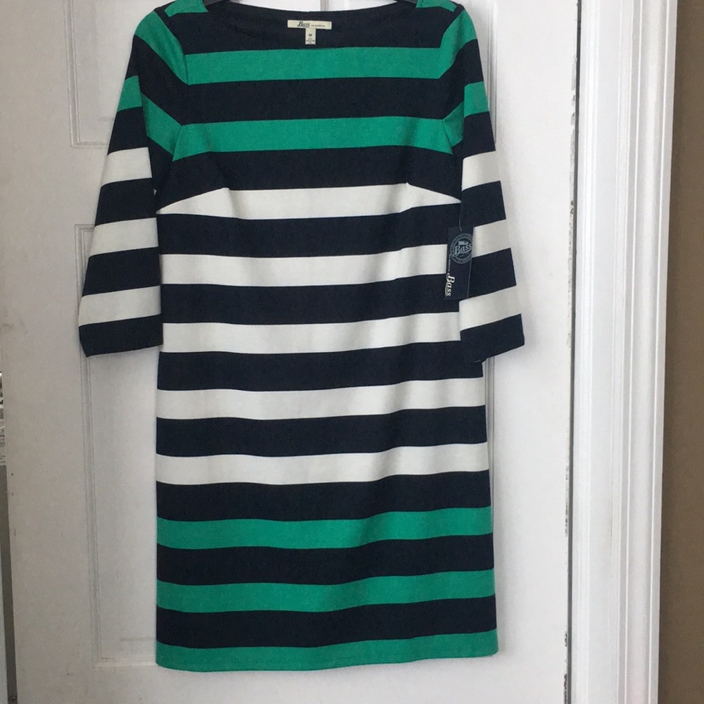 Bass fitted 3/4 sleeve dress